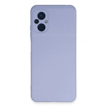 Mey İthalat®   Poco M5 Kılıf Nano içi Kadife Silikon - Lila