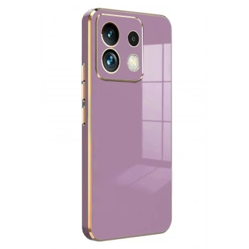 Mey İthalat®   Poco M6 Pro 4G Kılıf Volet Silikon - Mor