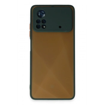 Mey İthalat®   Poco X4 Pro 5G Kılıf Montreal Silikon Kapak - Yeşil