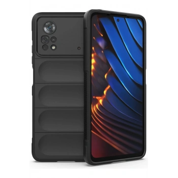 Mey İthalat®   Poco X4 Pro 5G Kılıf Optimum Silikon - Siyah