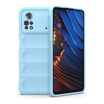 Mey İthalat®   Poco X4 Pro 5G Kılıf Optimum Silikon - Sky Blue