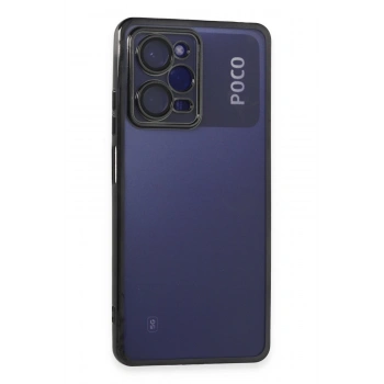 Mey İthalat® Poco X5 Pro 5G Kılıf Lensli Silikon - Siyah