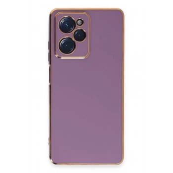 Mey İthalat®   Poco X5 Pro 5G Kılıf Volet Silikon - Mor