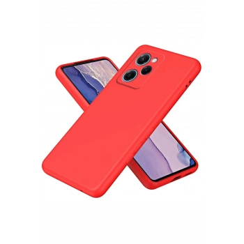 Mey İthalat®   Poco X5 Pro 5G Nano içi Kadife Silikon - Kırmızı