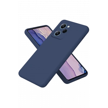 Mey İthalat®   Poco X5 Pro 5G Nano içi Kadife Silikon - Lacivert