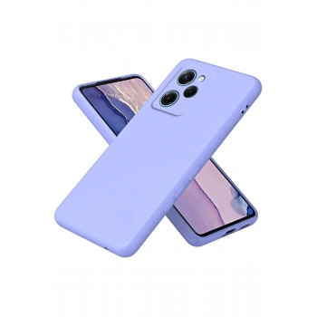 Mey İthalat®   Poco X5 Pro 5G Nano içi Kadife Silikon - Lila