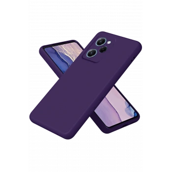 Mey İthalat®   Poco X5 Pro 5G Nano içi Kadife Silikon - Mor