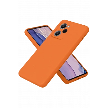 Mey İthalat®   Poco X5 Pro 5G Nano içi Kadife Silikon - Turuncu