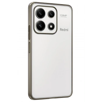Mey İthalat®   Poco X6 Pro Kılıf  Lensli Silikon - Gold