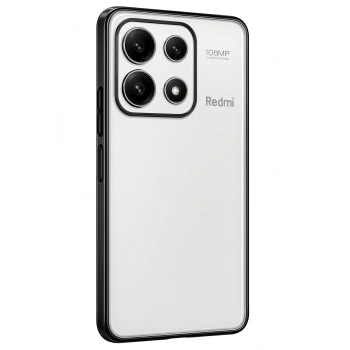 Mey İthalat®   Poco X6 Pro Kılıf  Lensli Silikon - Siyah