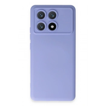 Mey İthalat®   Poco X6 Pro Kılıf Nano içi Kadife Silikon - Lila