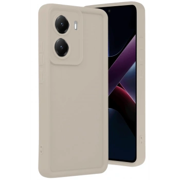 Mey İthalat®   Poco X7 Pro Viera Silikon - Krem