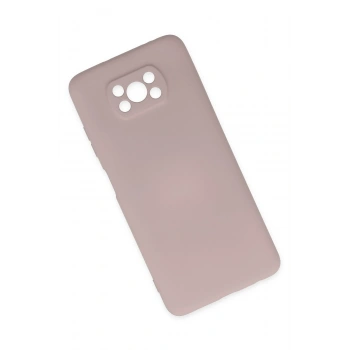 Mey İthalat®   Pocophone X3 Kılıf Nano içi Kadife Silikon - Pudra
