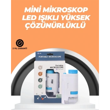 Mey İthalat® Portatif El Mikroskop – LED Işıklı, Aynı Anda Net Odaklama