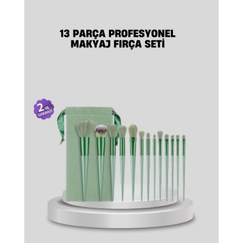 Mey İthalat® Profesyonel Makyaj Fırça Seti Yumuşak Kıllı Taşınabilir Çantalı