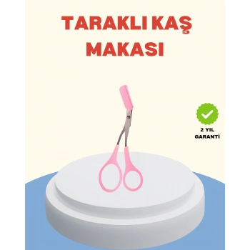 Mey İthalat® Profesyonel Taraklı Kaş Makası – Evde ve Salon Kullanımına Uygun