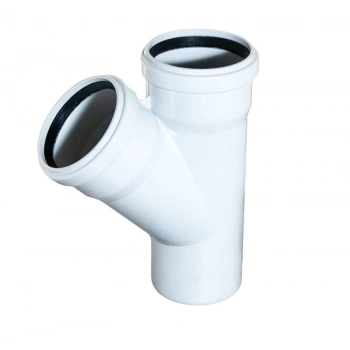 Mey İthalat® Pvc Atık Su Borusu 110x110 Tek Çatal 45 Derece 10 Adet