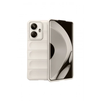 Mey İthalat®  Realme 10 Pro 5G Kılıf Optimum Silikon - Krem