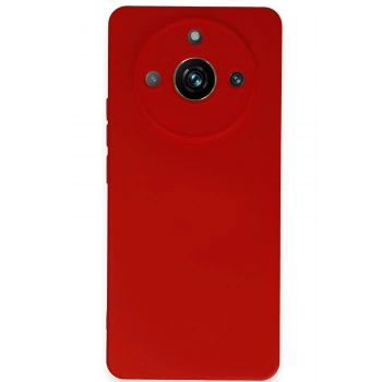 Mey İthalat®  Realme 11 Pro Kılıf Nano içi Kadife Silikon - Kırmızı