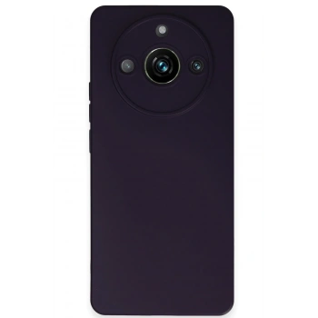 Mey İthalat®  Realme 11 Pro Kılıf Nano içi Kadife Silikon - Mor