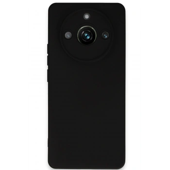 Mey İthalat®  Realme 11 Pro Kılıf Nano içi Kadife Silikon - Siyah