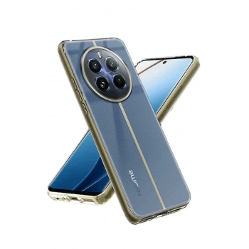 Mey İthalat®  Realme 12 5G Kılıf Lüx Şeffaf Silikon