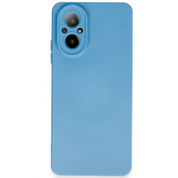 Mey İthalat®  Realme 12 Lite Kılıf Nano içi Kadife Silikon - Mavi