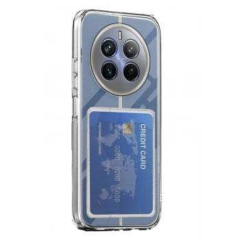 Mey İthalat®  Realme 12 Pro Kılıf Kart Şeffaf Silikon - Şeffaf