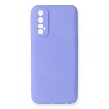Mey İthalat®  Realme 7 Kılıf First Silikon - Lila