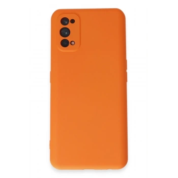 Mey İthalat®  Realme 7 Pro Kılıf Nano içi Kadife Silikon - Turuncu