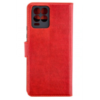 Mey İthalat® Realme 8 Pro Kılıf Trend S Plus Kapaklı Kılıf - Kırmızı