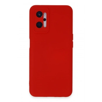 Mey İthalat®  Realme 9i 4G Kılıf Nano içi Kadife Silikon - Kırmızı