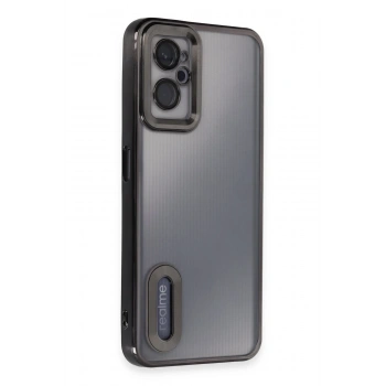 Mey İthalat®  Realme 9i 4G Kılıf Slot Silikon - Siyah