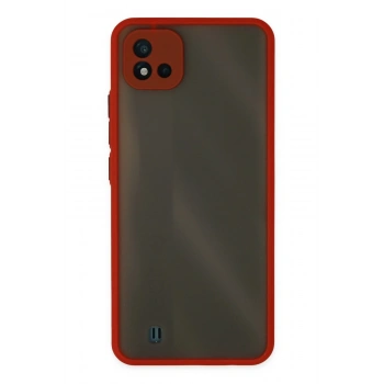 Mey İthalat®  Realme C11 2021 Kılıf Montreal Silikon Kapak - Kırmızı