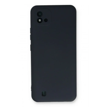 Mey İthalat®  Realme C11 2021 Kılıf Nano içi Kadife Silikon - Lacivert
