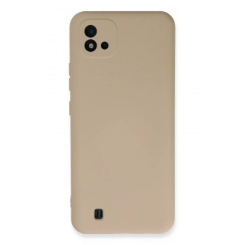 Mey İthalat®  Realme C11 2021 Kılıf Nano içi Kadife Silikon - Pudra