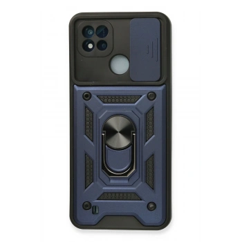 Mey İthalat®  Realme C11 2021 Kılıf Pars Lens Yüzüklü Silikon - Lacivert