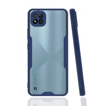 Mey İthalat®  Realme C11 2021 Kılıf Platin Silikon - Lacivert