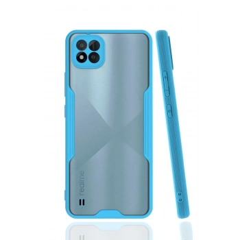 Mey İthalat®  Realme C11 2021 Kılıf Platin Silikon - Mavi