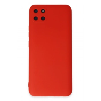 Mey İthalat®  Realme C11 Kılıf Nano içi Kadife Silikon - Kırmızı