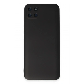 Mey İthalat®  Realme C11 Kılıf Nano içi Kadife Silikon - Siyah