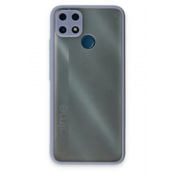 Mey İthalat®  Realme C25 Kılıf Montreal Silikon Kapak - Gri