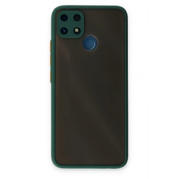 Mey İthalat®  Realme C25 Kılıf Montreal Silikon Kapak - Yeşil