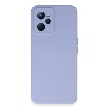 Mey İthalat®  Realme C35 Kılıf Nano içi Kadife Silikon - Lila
