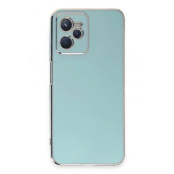 Mey İthalat®  Realme C35 Kılıf Volet Silikon - Açık Yeşil