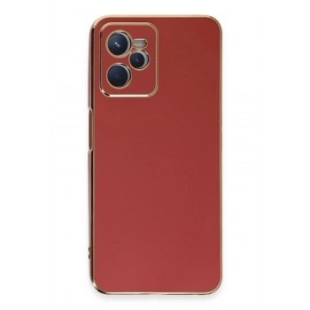 Mey İthalat®  Realme C35 Kılıf Volet Silikon - Kırmızı