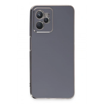 Mey İthalat®  Realme C35 Kılıf Volet Silikon - Mavi