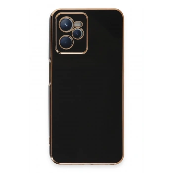 Mey İthalat®  Realme C35 Kılıf Volet Silikon - Siyah