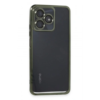 Mey İthalat® Realme C53 Kılıf Lensli Silikon - Yeşil
