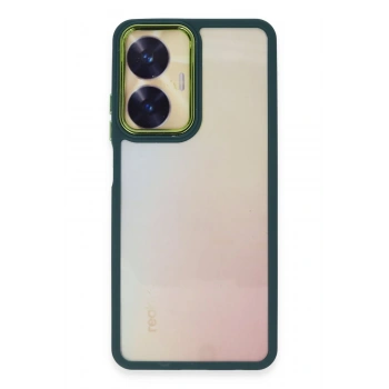 Mey İthalat®  Realme C55 Kılıf Dora Kapak - Haki Yeşil